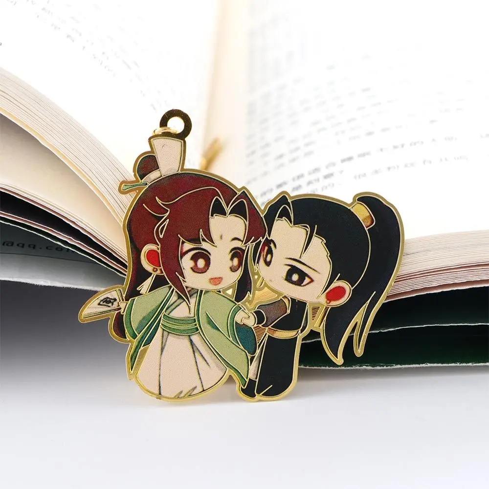 1Pc Mo Dao Zu Shi Anime Peripheral Metal Bookmarks Exquisite Classical Hollow Tassel Cartoon CharacterBookmark