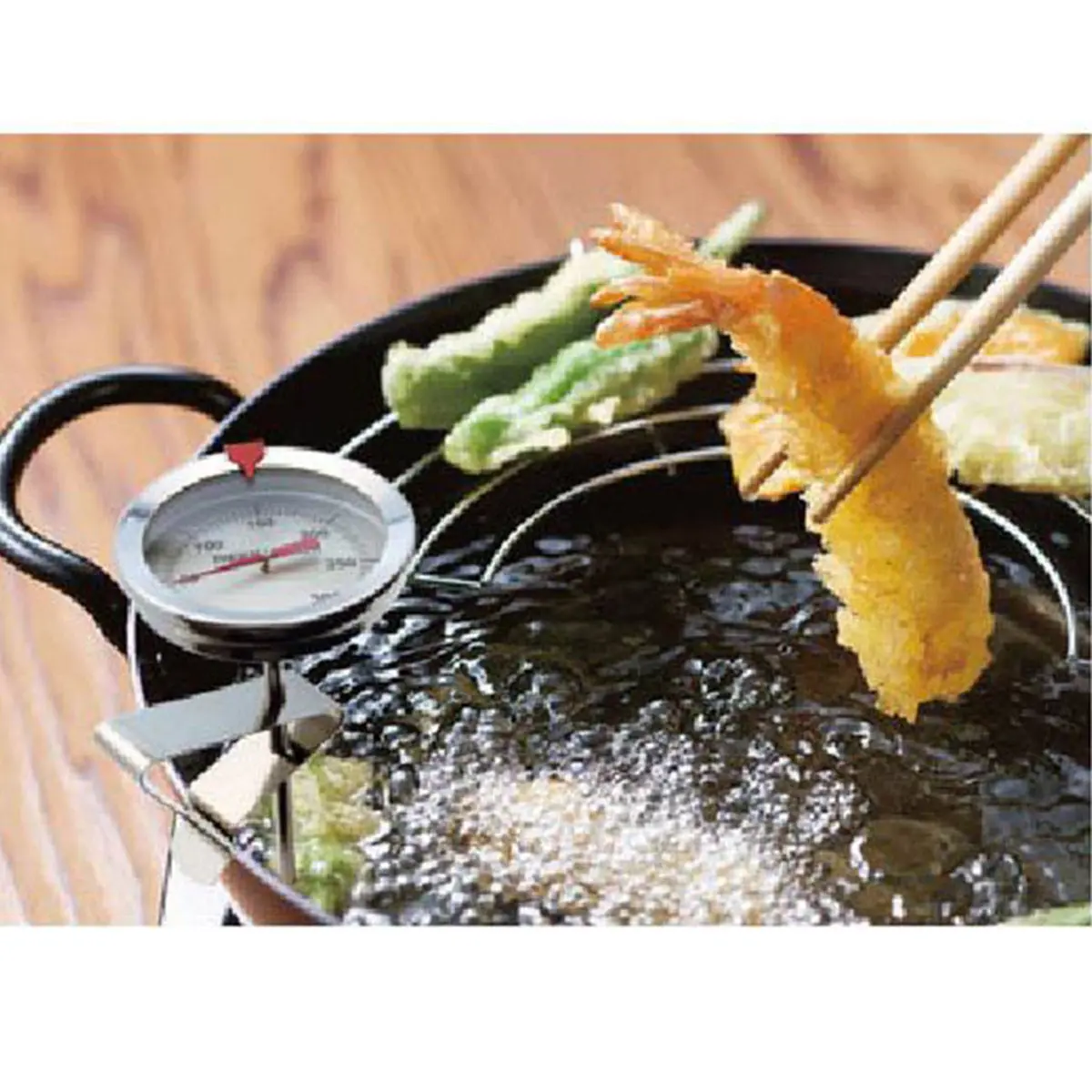 

1Pcs Food Grade Stainless Steel Thermometer Probe Clip Holder Adjustable Ambient Temperature Clip for Meat Grill Thermometer