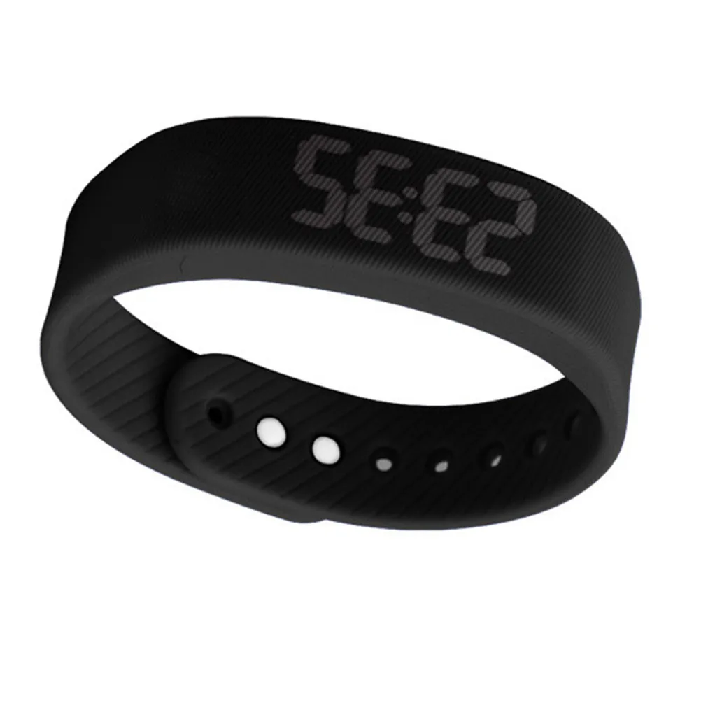 Smartwatch LED Silicone Band Waterproof Sports Bracelet Outdoor Wrist Watch Step Counter Fitness Tracker
