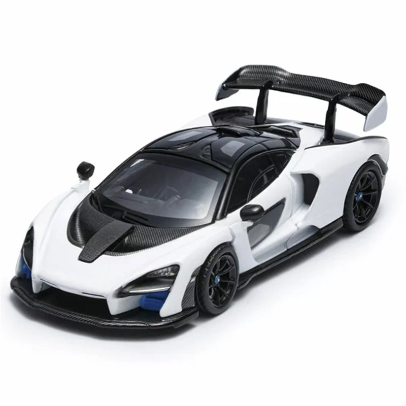 

MASDI 1:64 Senna Black/Panda Black White Литая под давлением модель коллекционной машины