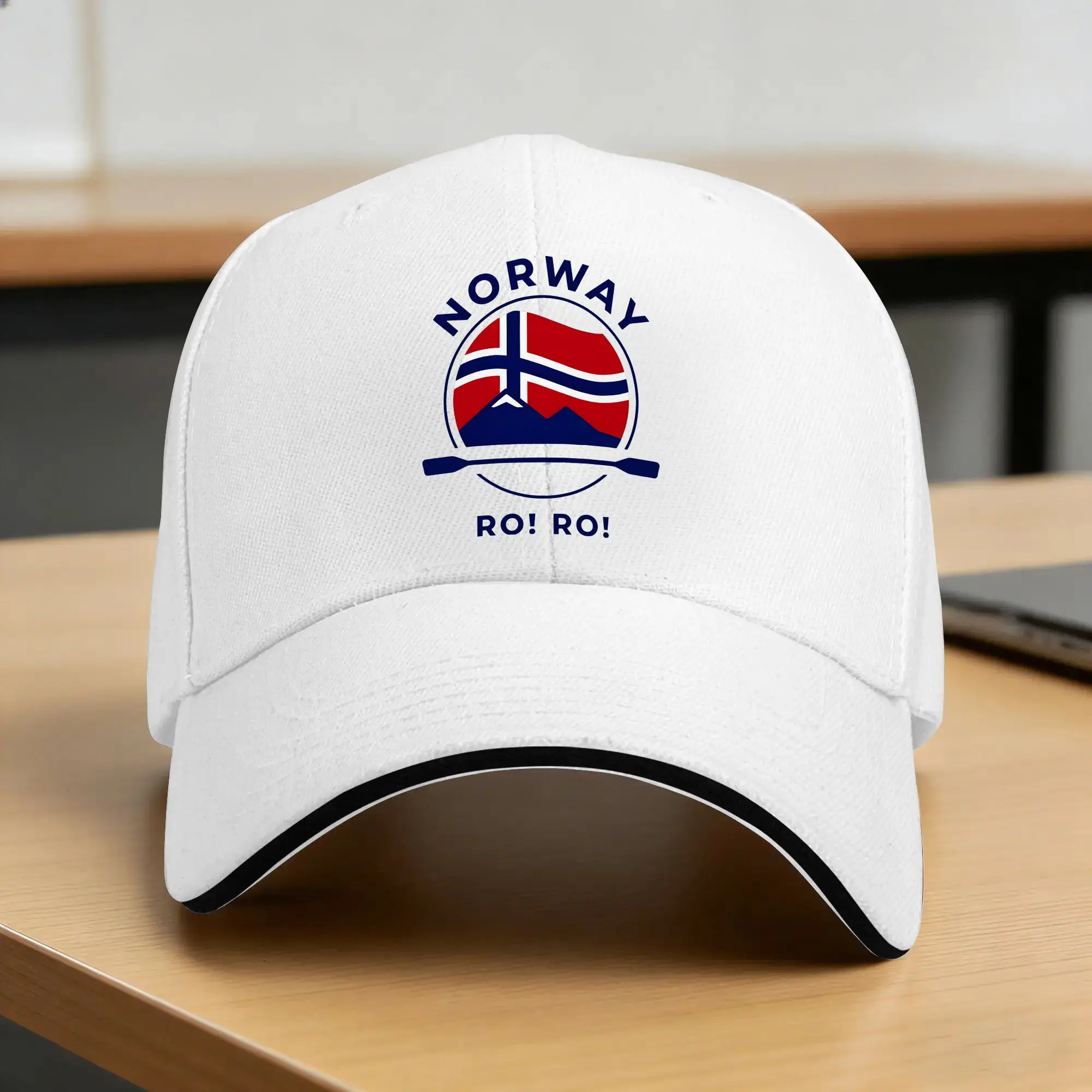 Summer Norway Football Baseball Cap Ro Ro Ship Row Outdoor Gym Trendy Custom Sun Trucker Hat Women Men Sunscreen Snapback Cap