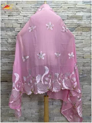 Foulard Hijab en Coton pour Femme Musulmane, Islam Africain, Dubaï, Châle, Ramadan, 2022