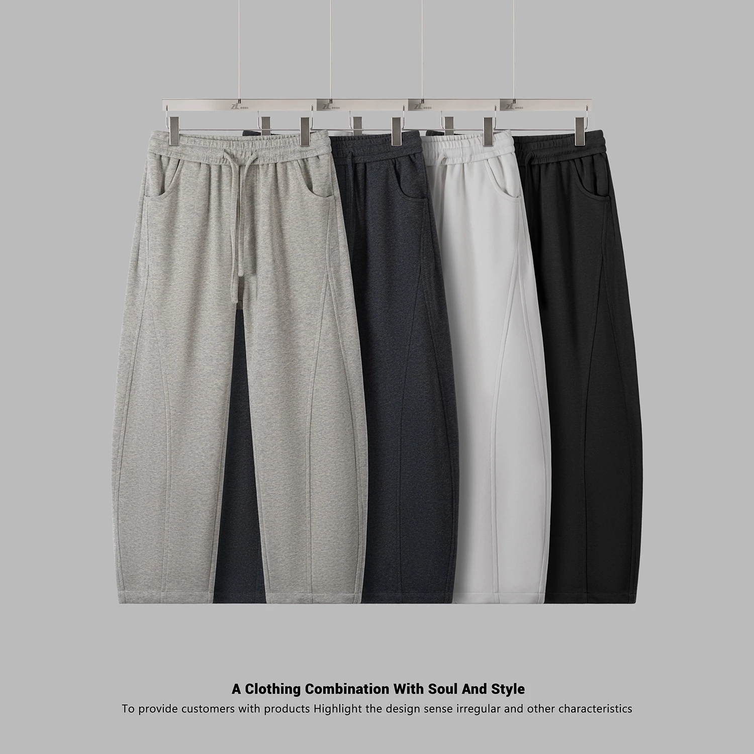 

Мужские повседневные брюки American Sle, свободные спортивные брюки свободного кроя на подкладке, осень-зима, прямые брюки со средней талией