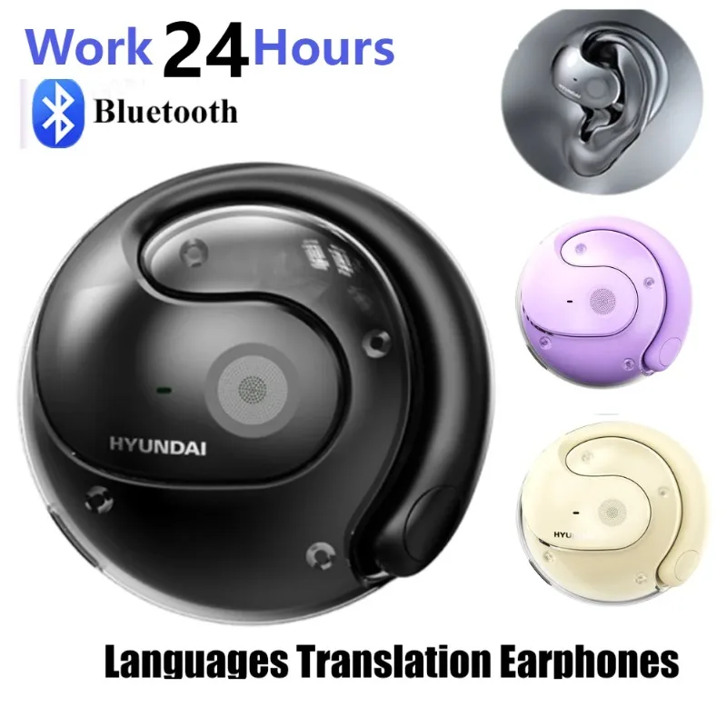 Real-Time Language Translator Headphones Bluetooth 5.3/5.4 Simultaneous Interpretation Earphone AL Voice Translator Earbuds