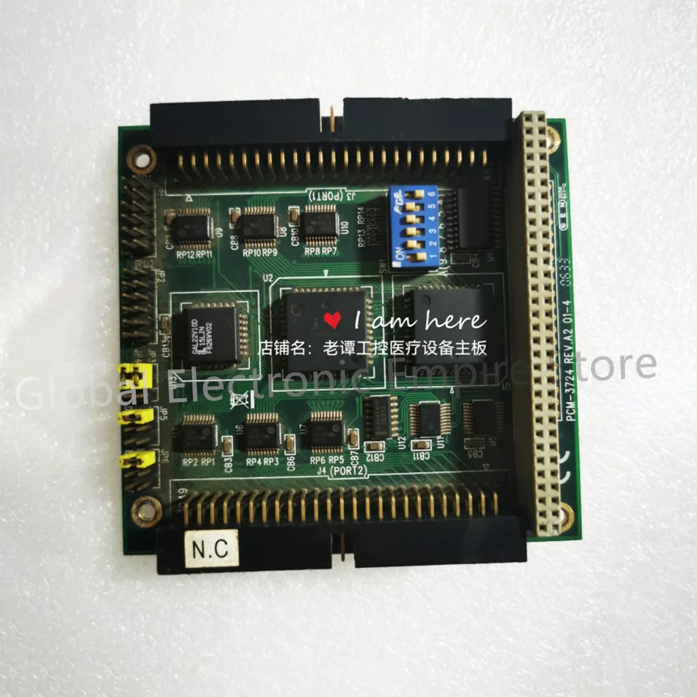ل Advantech التحكم الصناعي المعدات الطبية اللوحة الرئيسية بطاقة الرسومات بطاقة الحصول على PCM-3724 REV.A2