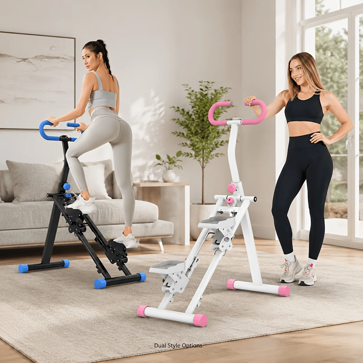 Image of Treppensteiger für das Heimtraining, Vertikaler Treppensteiger für Ganzkörper-Workout, Kompakter & Faltbarer Cardio-Stepper mit Verstellmöglichkeit
