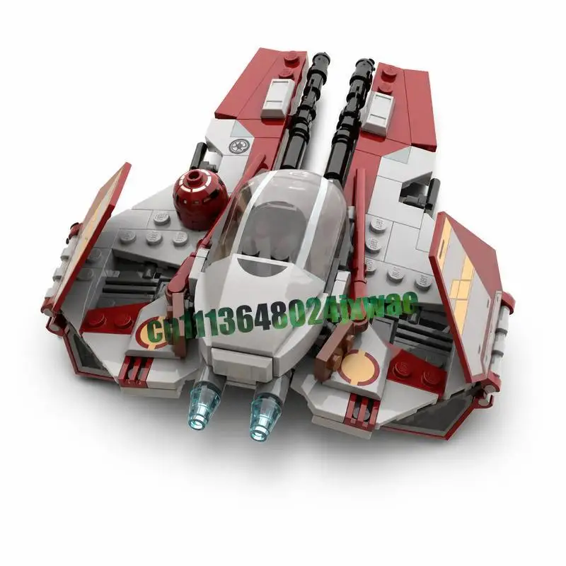 201PCS Mini Sci Fi Interstellar Space Fighter Jet Vessel Model Custom Building Blocks DIY Assembly Toy Collection Holiday Gifts view 3