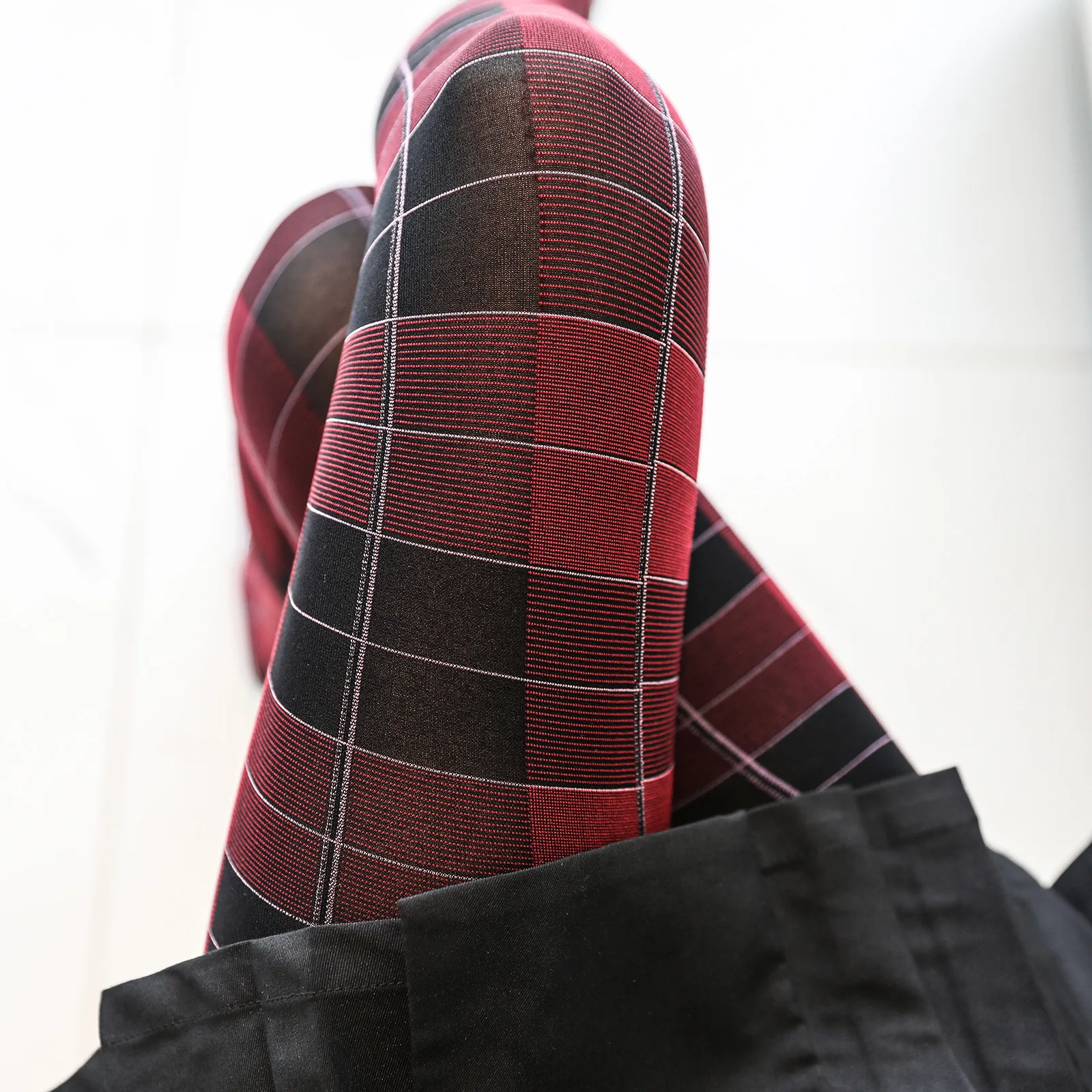 Scottish Plaid Print Fashion Ladies Pantyhose College Style Classic Plaid Stockings Retro Japanese Jk Sexy Bottoming Socks