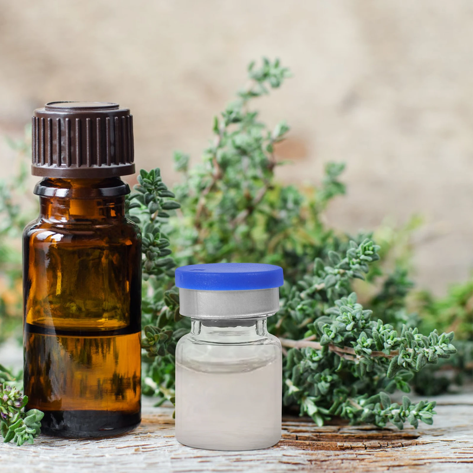 

20Pcs Glass Vials Essential Oil Bottles Leakproof Caps Small Storage Liquid Powder Sample Bottles Clear Glass Storage Containers