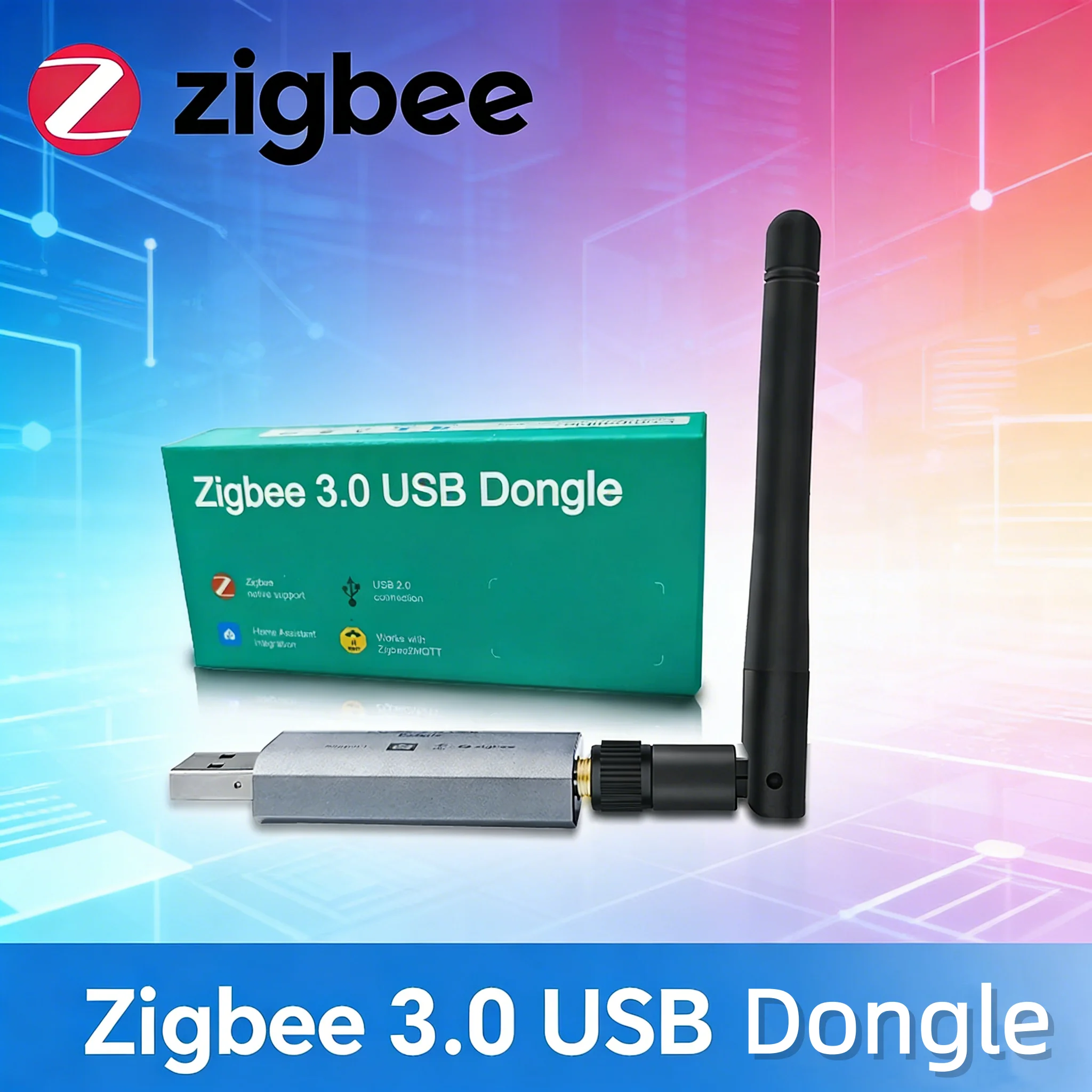 2026 New Zigbee 3.0 Dongle-E USB Dongle ZigBee Gateway Universal USB ZigBee Hub for Home Assistant Zigbee2MQTT