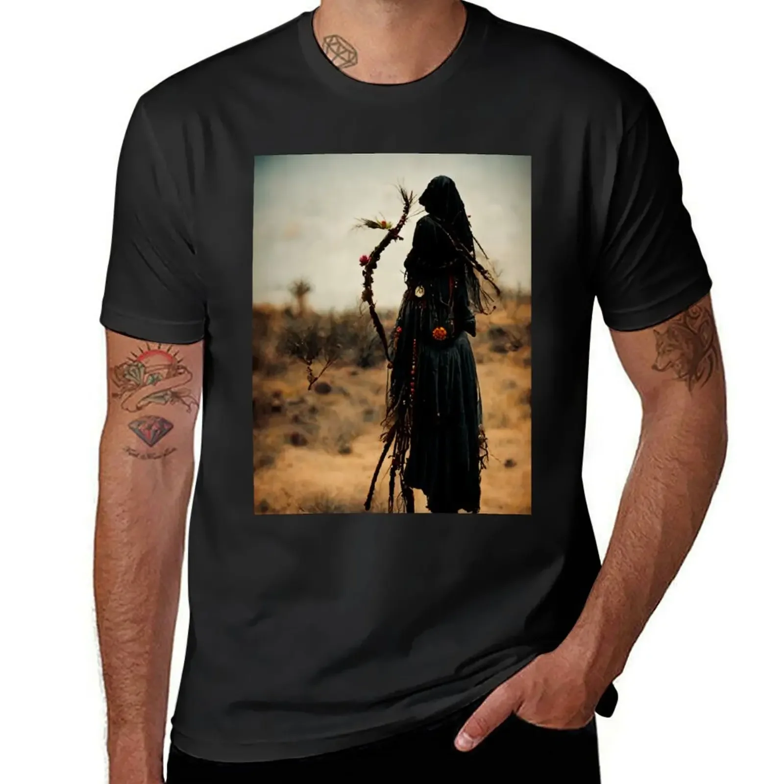 Witch of the Wind T-Shirt blue archive cotton man t-shirts summer 2025 compression shirt men