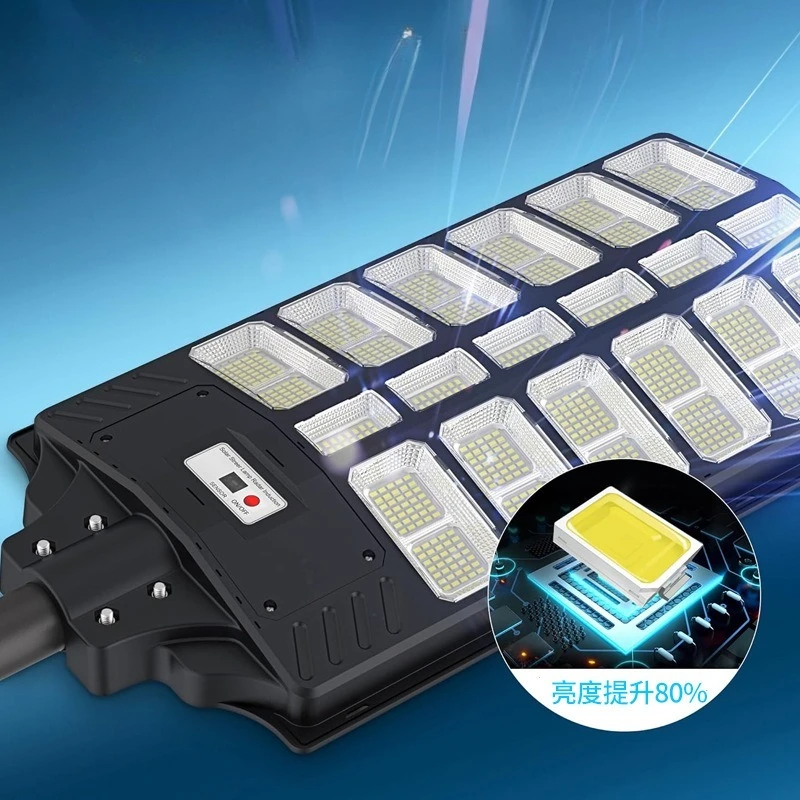800W 1200W 1500W LED Solar Lamp Wall Street Lights Super Bright Motion Sensor Outdoor Garden Security Lamp with Pole