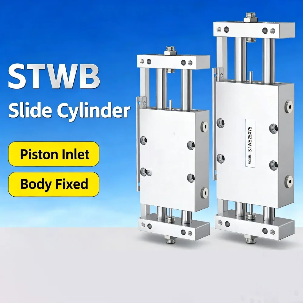 

Dual-rod Dual-axis Slide Cylinder STWB10 16 20 32-25s×50*75 100S Body Fixed Type 200