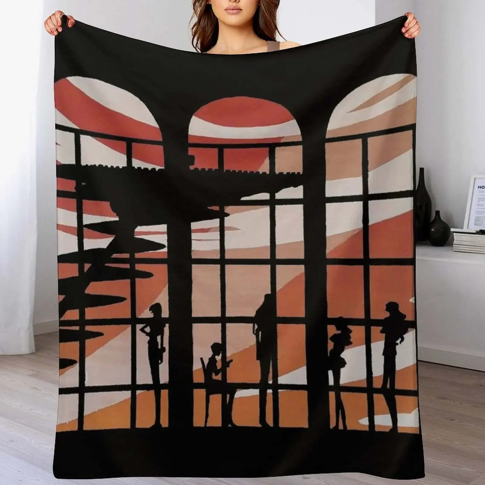 

Student Council Throw Blanket Sleeping Bag Plaid Personalized Gift Moving Blankets