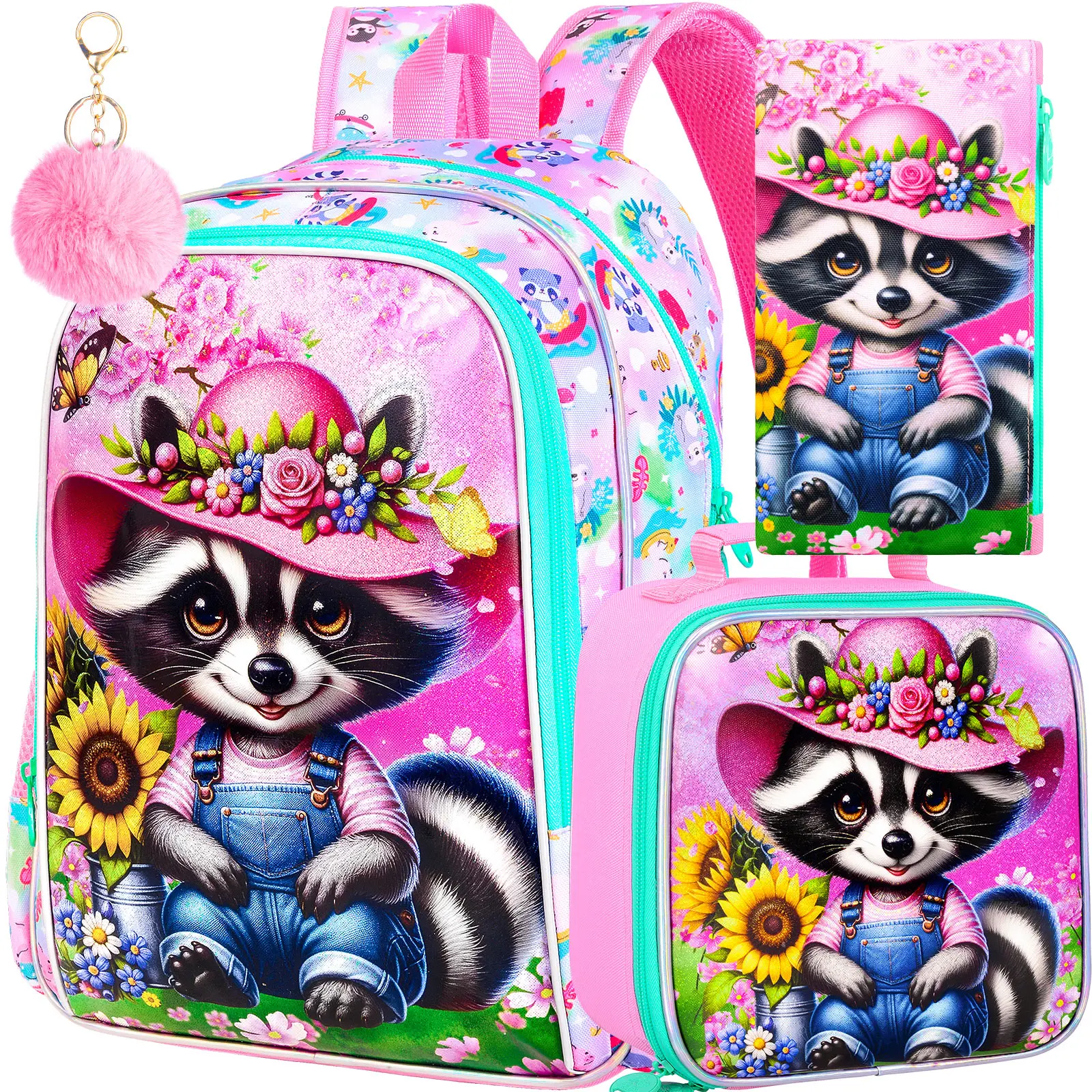 Agsdon 3PCS Raccoon… - image