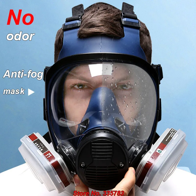 DW6800 respirator gas mask New product HD Anti-fog Woven headband Silica gel Protective mask Spray paint pesticide dust filter