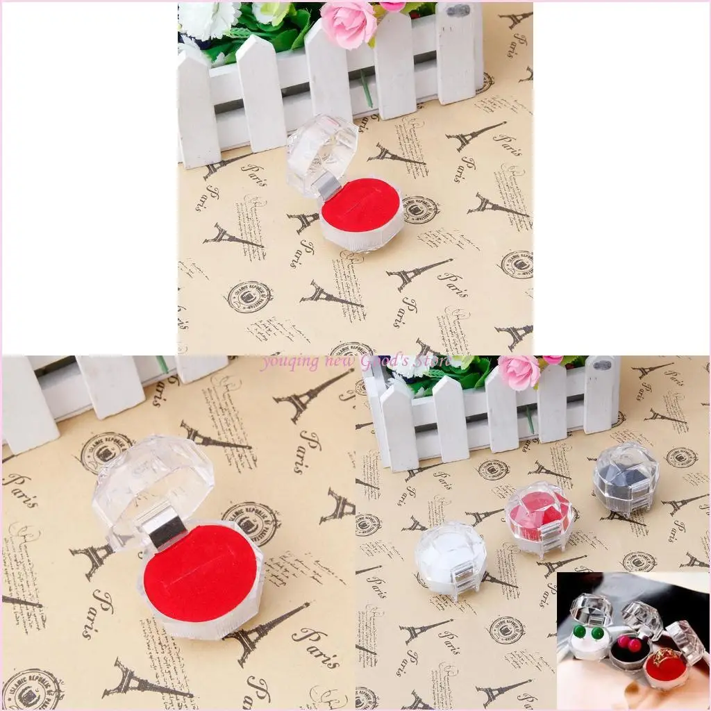 

57QA Square Ring Box Wedding Engagement Ring Box Bridal Gift Box