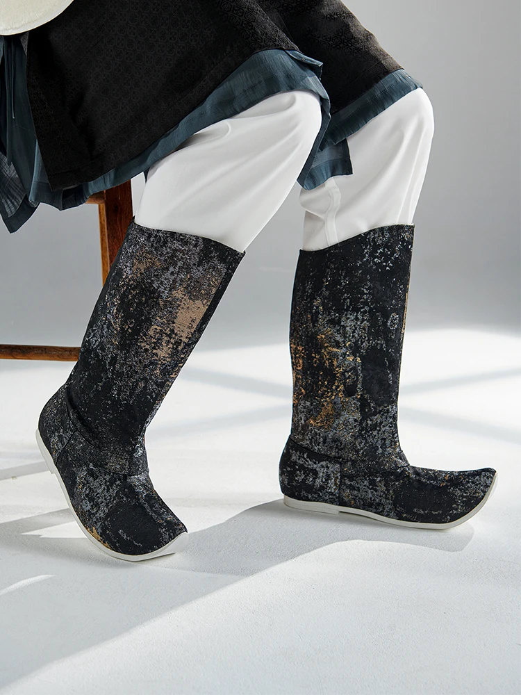 Scarpe Hanfu stivali stile antico scarpe da uomo