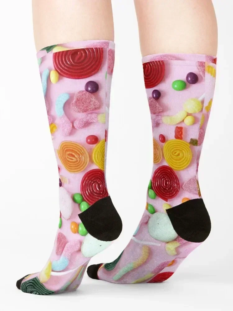 جوارب كاندي الوردية أحمر الخدود المضادة للانزلاق لكرة القدم المخصصة لكرة القدم المضادة للانزلاق جوارب رجالية لطيفة للنساء #4
