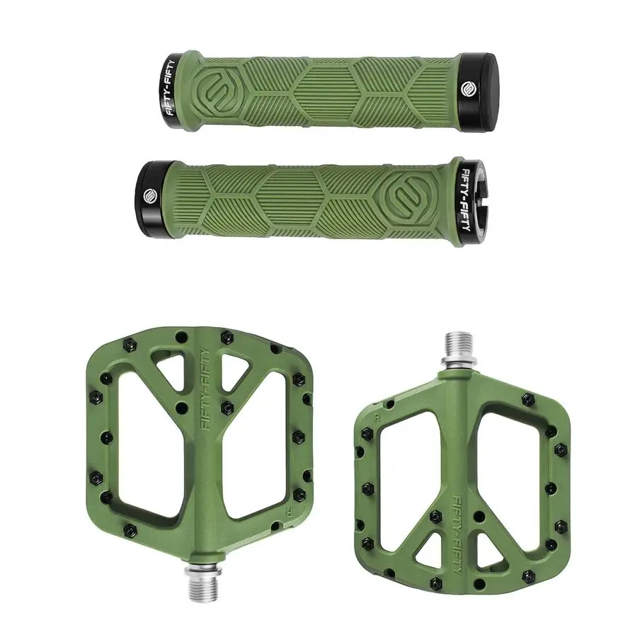 

Ручки для горного велосипеда с двойным замком, фиксирующие ручки для руля велосипеда, нескользящие ручки для MTB, педали для горного велосипеда, нескользящие MTB