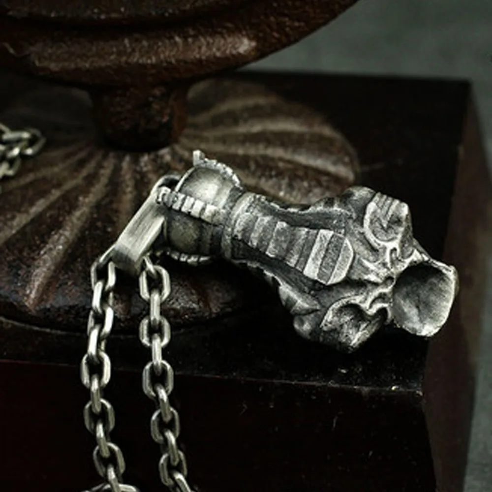 اتجاهات الموضة البسيطة، قلادة كليوباترا اليونانية القديمة لملكة فرعون الشيطان، مجوهرات هدية على شكل هيكل عظمي عتيق لحفلات الشارع