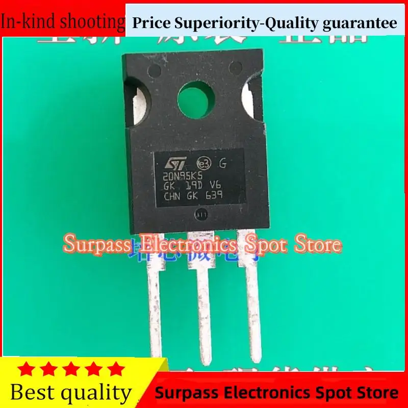 10PCS-20PCS  20N95K5 STW20N95K5  TO-247 17.5A/950V MOS Price Superiority-Quality guarantee