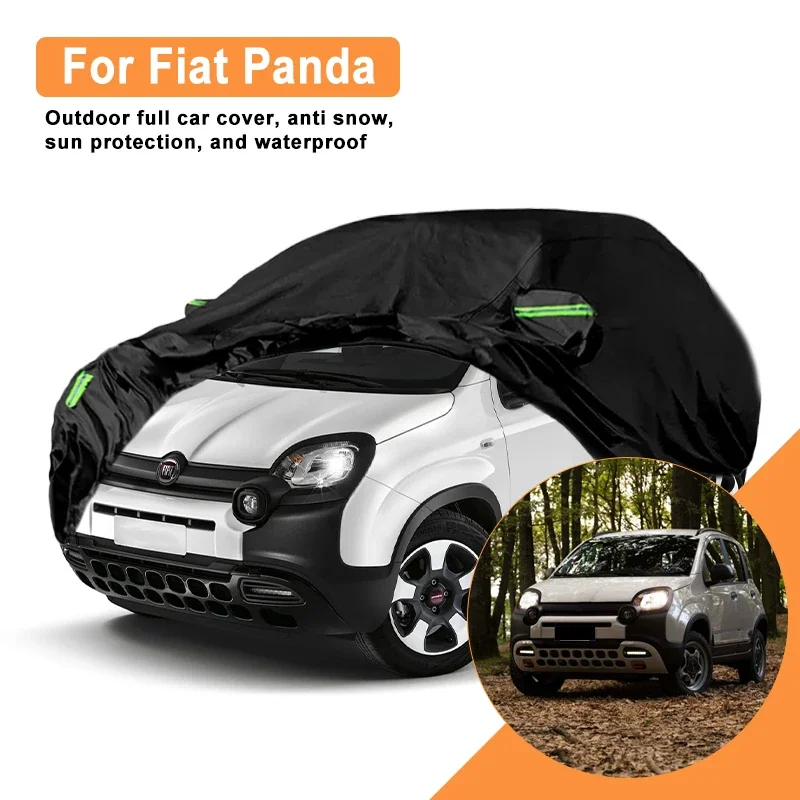 

For Fiat Panda Car Full Cover - Outdoor Waterproof Snowproof Sunshade, Winter & Summer All Weather Auto Protection Accessories