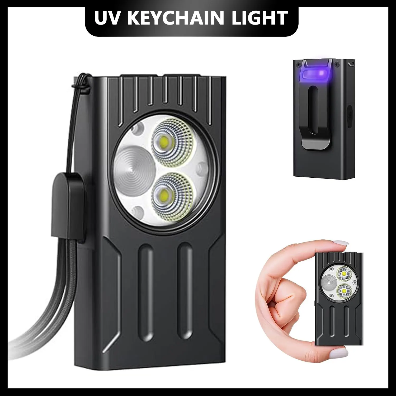 

Мини-многофункциональный перезаряжаемый фонарик EDC со встроенной батареей, клипса с магнитным водонепроницаемым фонариком для кемпинга на открытом воздухе