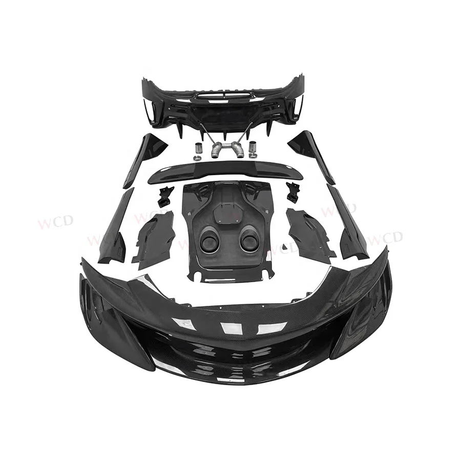 600LT Carbon Fiber Body Kit for-McLaren 540C 570C 570GT 600LT New Upgraded Front Rear Bumper Side Skirt Rear Spoiler Splitter