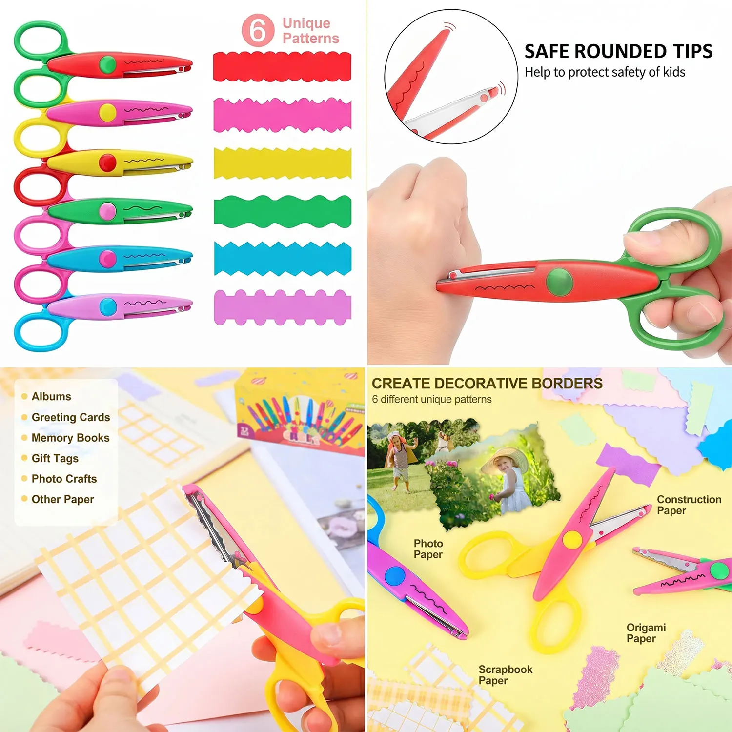 Decorative Edge Craft Scissors Set 5