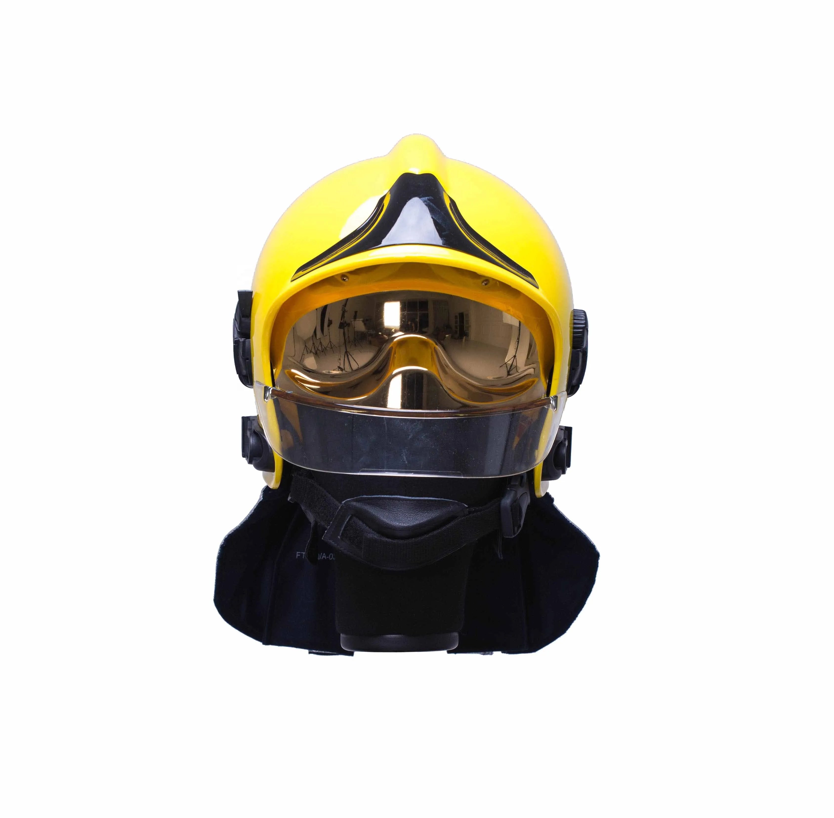 Red Fire Fighting Helmet Yellow F1 Fireproof Helmet view 5