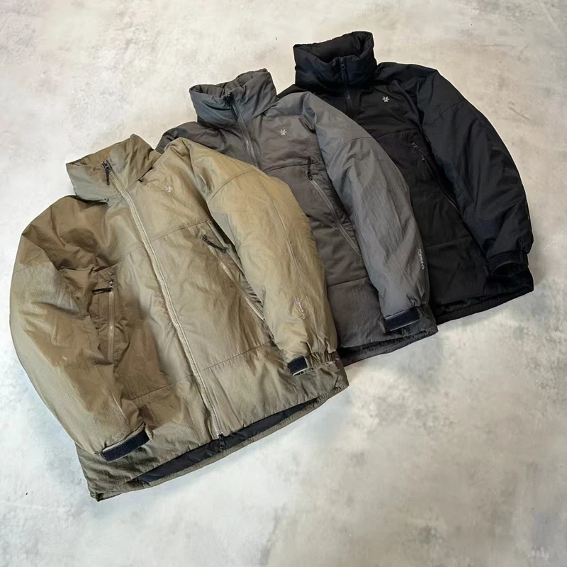 

Goldwin вышивка этикетка молния стойка воротник куртка с капюшоном японская мужская женская повседневная мягкая водонепроницаемая ветрозащитная куртка-паркер топы