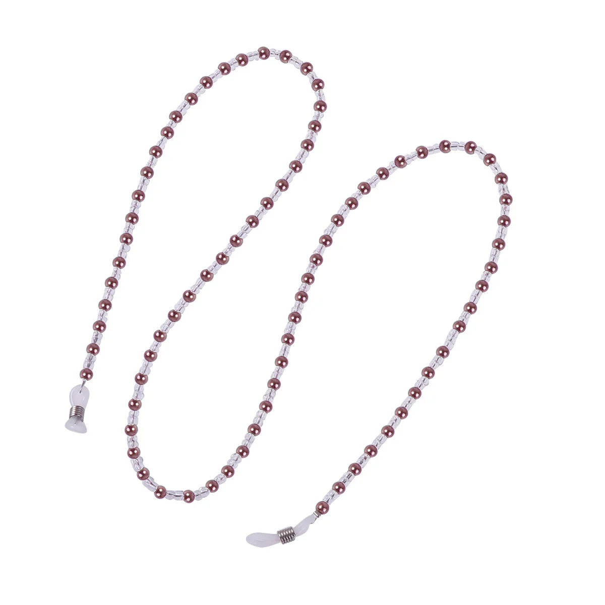 

4Pcs Beaded Eyeglass Chain Fashion Eyewear Retainer Strap Anti-Slip Sunglasses Holder Strong Glasses Cord for Running Hiking