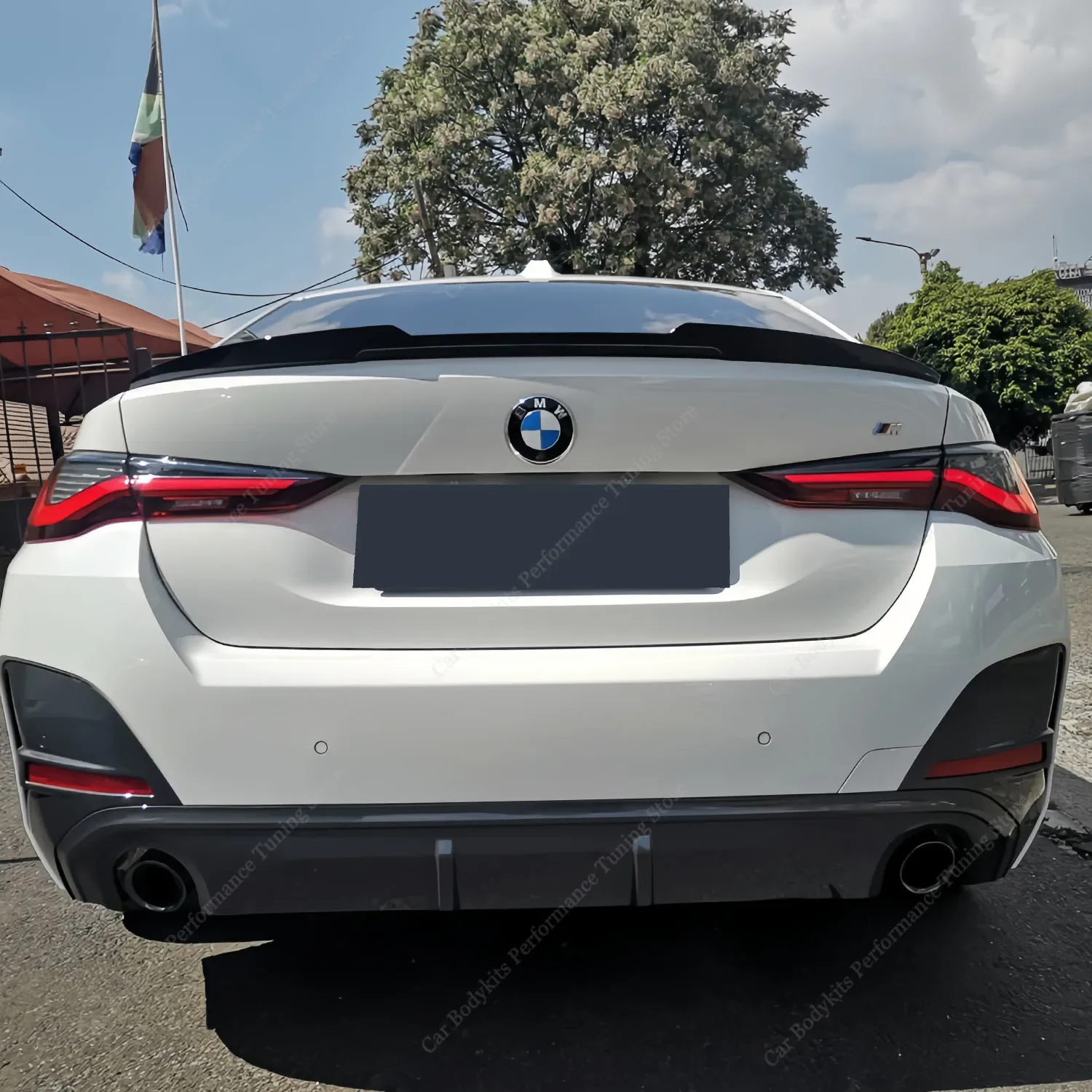 For BMW G22 G82 G24 G26 V Style Rear Spoiler 4 Series 420i 430i 430d M440i M440d i4 M50 Bodykits Rear Trunk Tail Wing 2020-2024