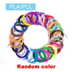 9M/25M/50M/100M PLA PCL 3D Printing Pen Consumables Colored Odorless Safety Plastic Filament Diameter 1.75mm For 3D Printing Pen