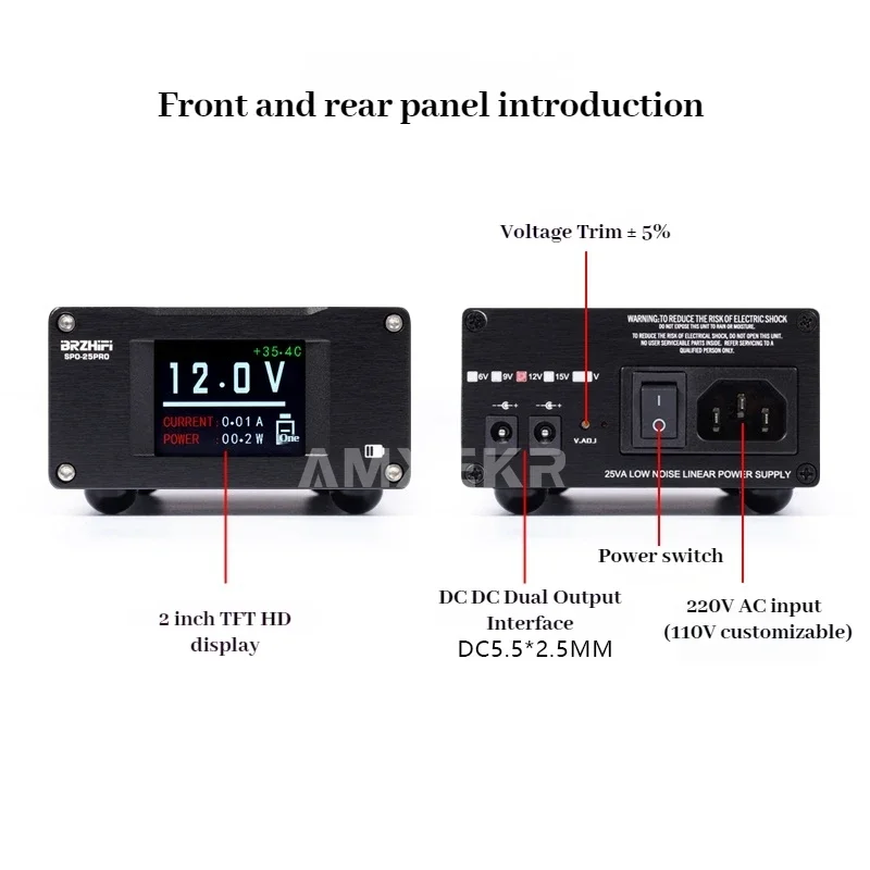 SPD-25PRO/50PRO Flagship Low-noise Power Supply, 25W/50W, DC Linear Regulated Power Supply, 12V 2A, HiFi Audio Power Supply