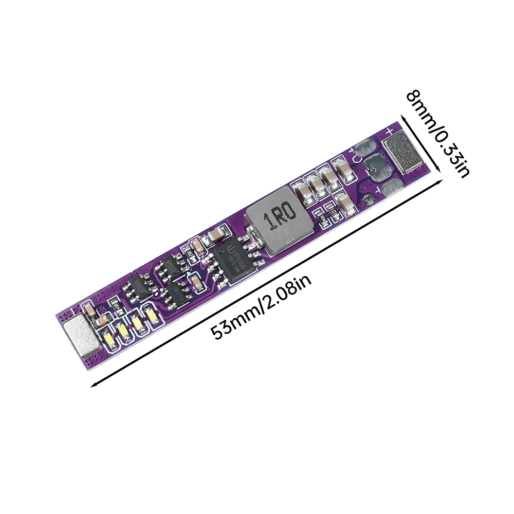 Mini scheda di ricarica per batteria al litio DC 5V 2A Modulo integrato di ricarica e scarica per batteria al litio 18650