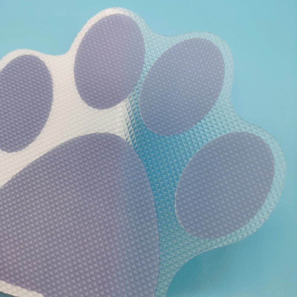 

4Pcs Anti Slip Stickers Cartoon Dog Footprint Bathtub Decals Prevention Bathroom Tub Safety Grey Bathtub Stickers