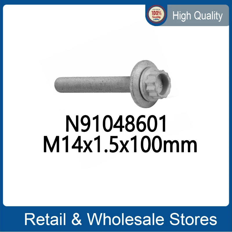 

1pc M14x1.5x100mm Pulley Bolt EA111 Crankshaft Large Screw N91048601 for VW Skoda Audi Seat N 910 486 01