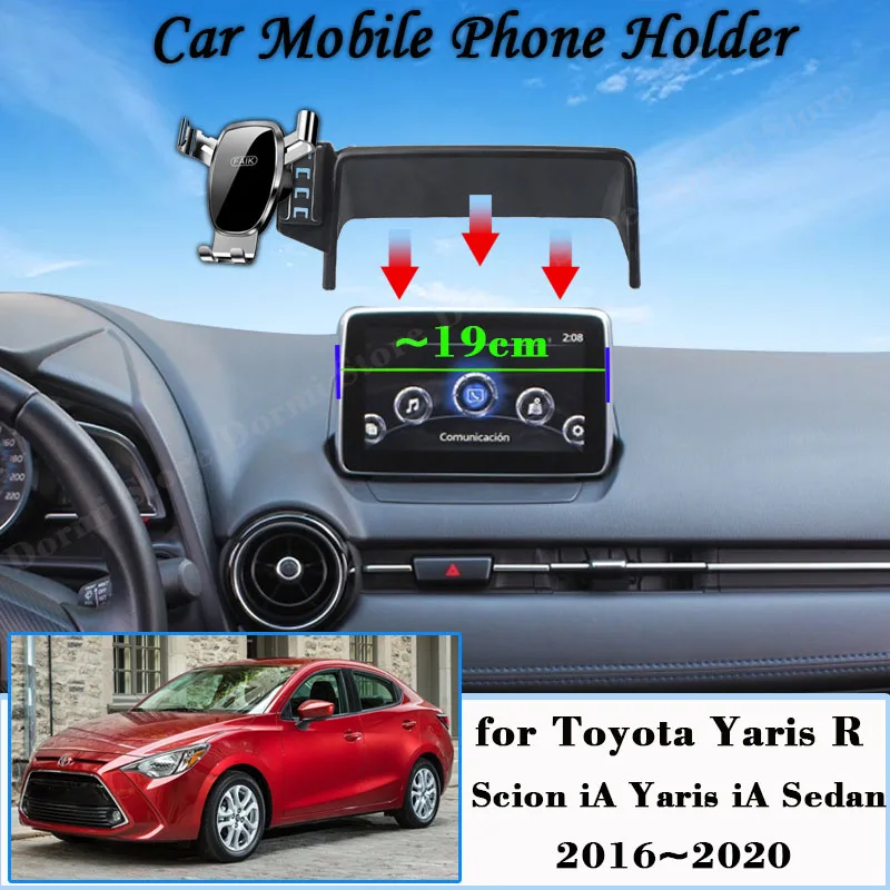 Uchwyt samochodowy do Toyoty Yaris R Scion iA Yaris iA Sedan 2016 ~ 2020 Uchwyt na telefon komórkowy Uchwyt GPS Grawitacyjny Stojak Auto Akcesoria