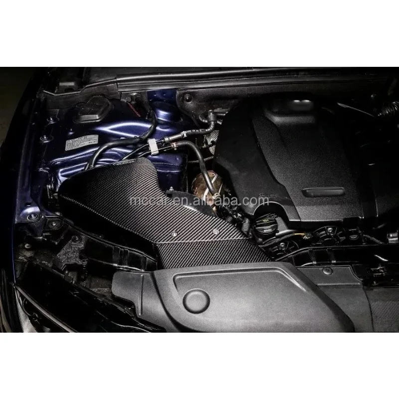 استجابة أسرع مشعب سحب الهواء الكربوني الجاف الحقيقي لأودي A4 A5 B8 2.0T 2009-2013 نسخة السباق نظام مدخل الهواء البارد
