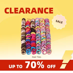 Clearance_250/300Pcs Girls Colorful Hair Bands Set Nylon Elastic Rubber Band Children Ponytail Holder Scrunchies Kids Hair Acces