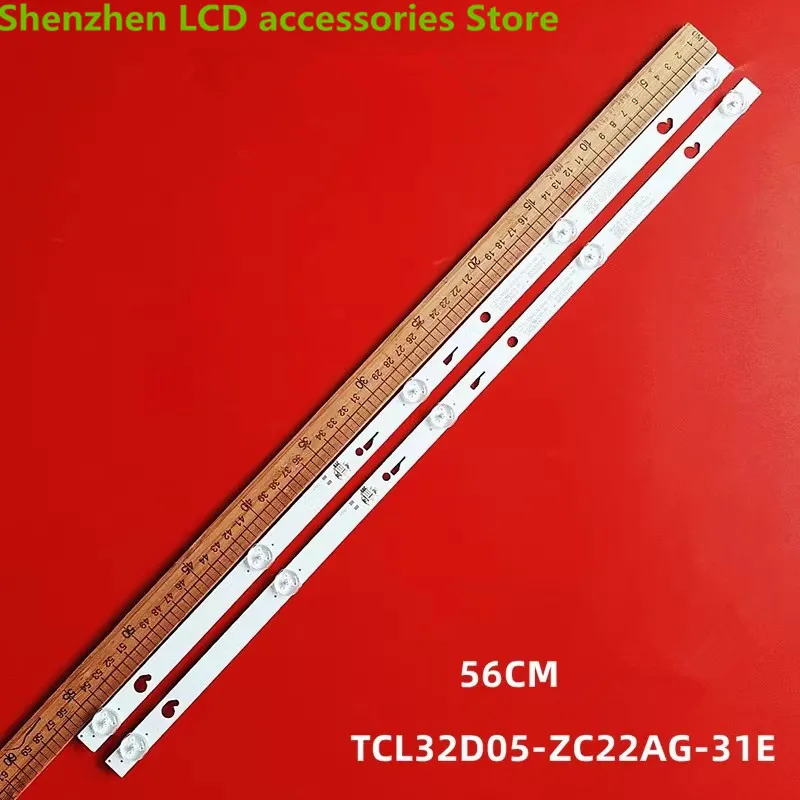 Set lampu latar untuk Xiaomi L32M5-EC 32D8000 TV V0 TV LCD set aluminium 56CM 5LED 100% baru