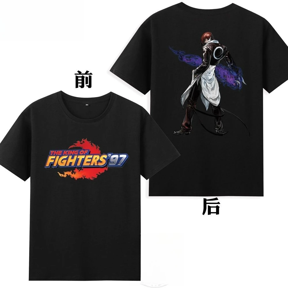 

Ностальгическая аркадная игра Trio 97, футболка с логотипом King of Fighters KOF Street Fighter, все персонажи, футболка с короткими рукавами, одежда