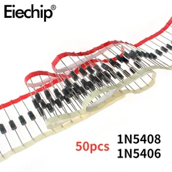 50/100pcs Rectifier Diode 1N5406 1N5408 DO-27 3A 600V 1000V Electronic Components