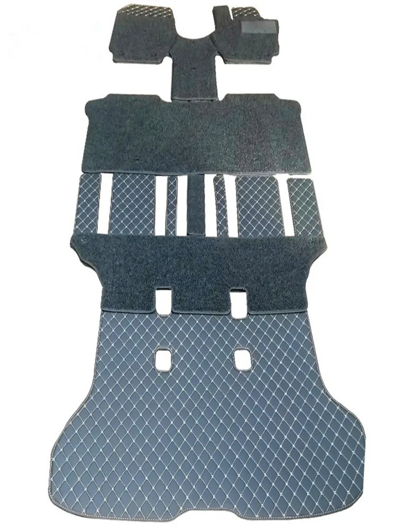 Custom full set car floor mats for Right Hand Drive Nissan Serena C25 2010-2005 7 8 seats High quality double layers carpets