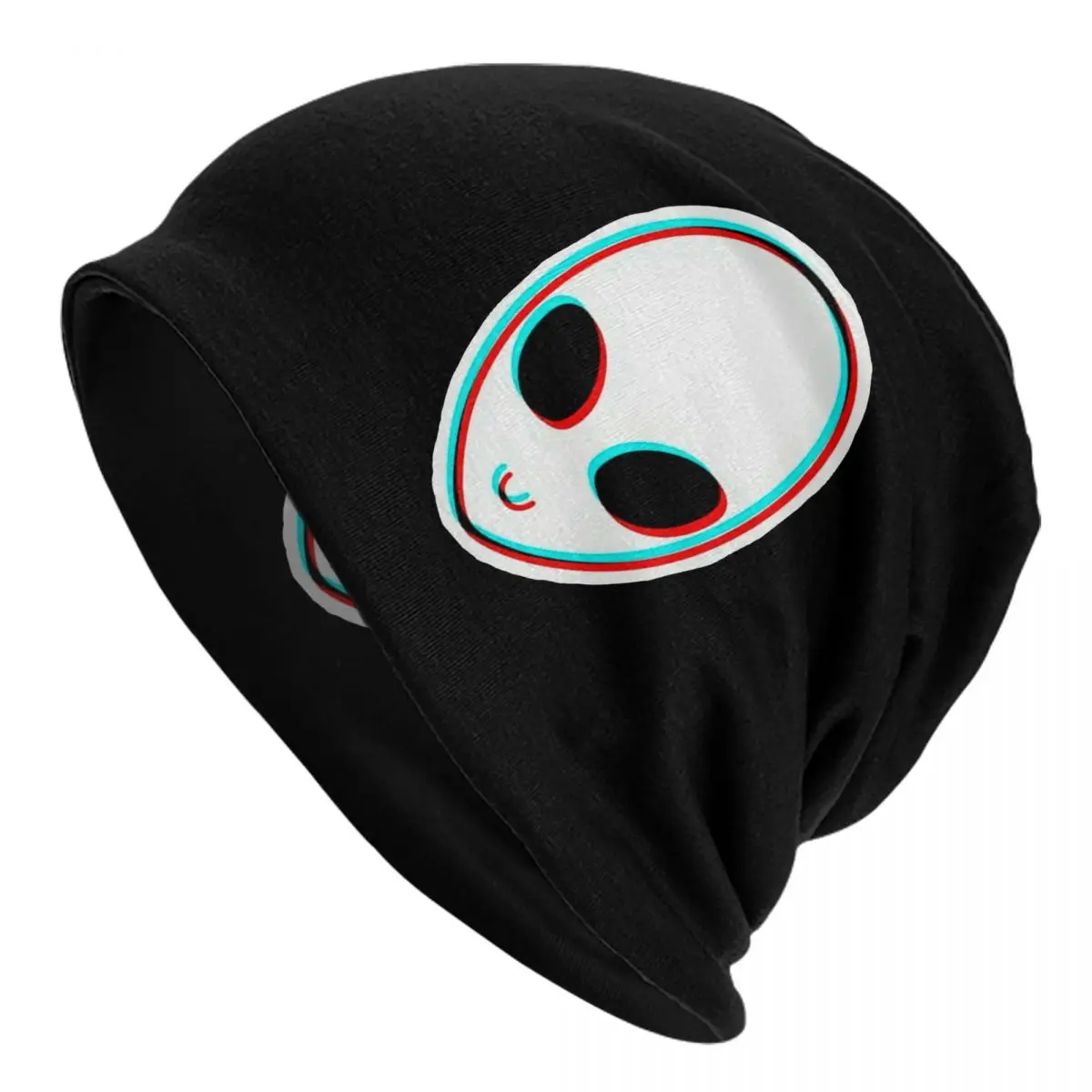 

Шапки-бини с 3d-изображением инопланетянина, винтажные шапки для мужчин и женщин, уличные шапки, теплая шапка двойного назначения, вязаные шапки