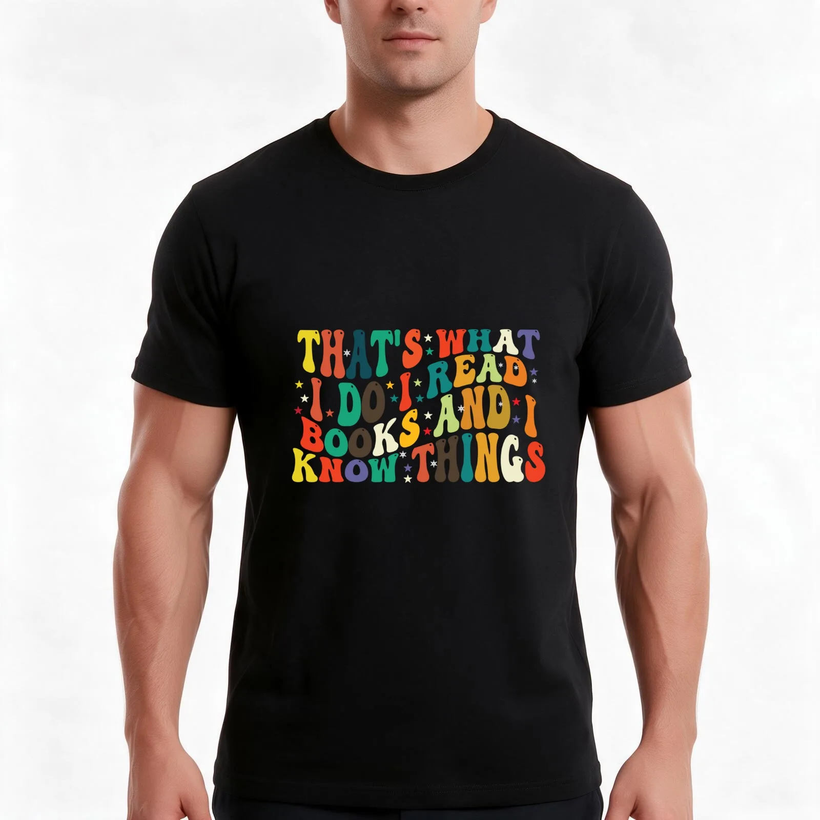 That's What I Do I Read Books And I Know Things retro vintage T-Shirt, Summer Casual Cotton Tee, Oversized Streetwear Tops