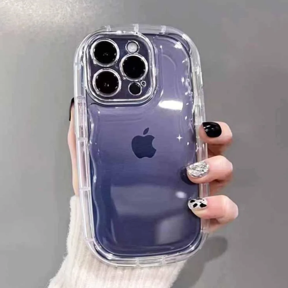 Luxuriöse transparente Seife-weiche Handyhülle für iPhone 17, Air 16, 15, 14, 13, 12, 11 Pro Max Plus 17 Pro, Kameraschutz, Airbag-Abdeckung – Detail 7
