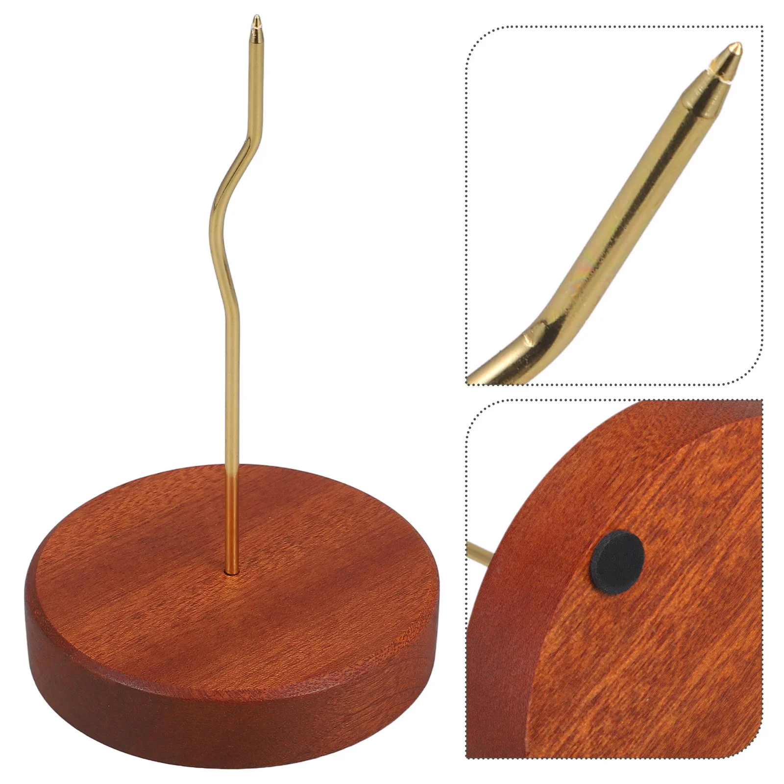 

Receipt Holder Spike Solid Wood Bill Organizer for Kitchen Office Use Multipurpose Check Storage Convenient Desktop Solution